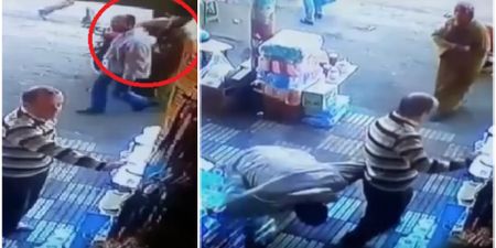 This Moroccan woman floors man with a big right hand for trying to pinch her bum (Video)