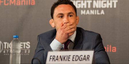 Frankie Edgar declares he could take a left “from the whole of Ireland” as he calls out Conor McGregor