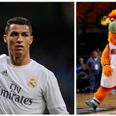 VIDEO: Cristiano Ronaldo welcomed to Miami by overly-enthusiastic mascot