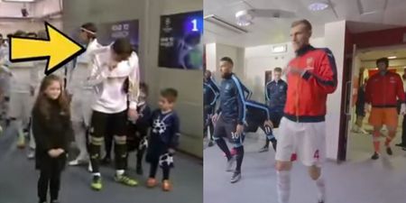 VIDEO: Did Per Mertesacker do a ‘Casillas’ and wipe his snot on a little kid’s head?