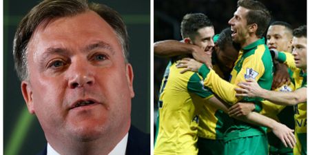 Twitter was only ever going to react in one way Ed Balls becoming Norwich chairman