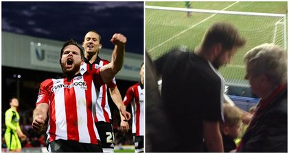 Brentford winger makes classy gesture to fan he hit with wayward shot (Pic)