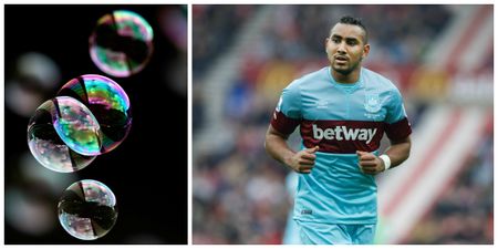 The struggle is real for Dimitri Payet who is frightened of the West Ham bubbles (Video)