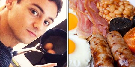 PIC: The internet loses its sh*t over the contents of Tom Daley’s frying pan (no, really)