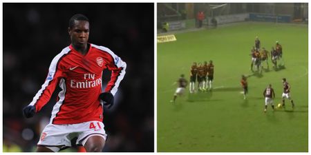 Former Arsenal defender has absolutely no time for trick free kicks (Video)