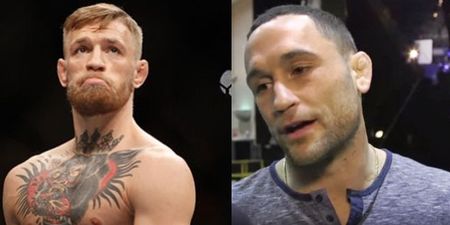 Frankie Edgar reveals he was stopped from entering the cage following Conor McGregor’s title win