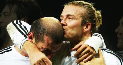 PIC: David Beckham is absolutely buzzing about Zidane’s appointment as Real Madrid manager