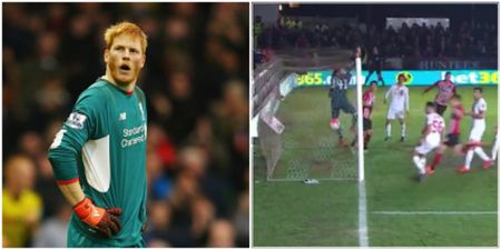 Liverpool goalkeeper Adam Bogdan concedes goal direct from a corner (Video)