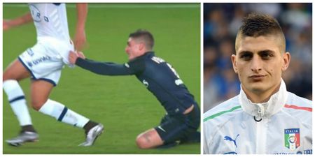 Marco Veratti produces one of the best professional fouls of modern football (Video)