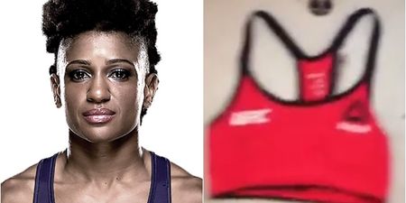 Former UFC strawweight shows serious flaw in Reebok fight bras (Video)