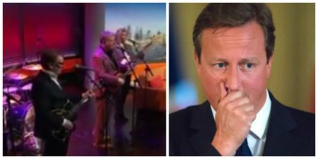 VIDEO: Band lay into David Cameron on live TV with crafty lyric change