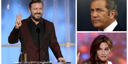 VIDEO: Ricky Gervais takes the p*ss out of Mel Gibson, Caitlyn Jenner and more at Golden Globes