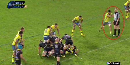 VIDEO: French player gets epic ban after shoving a ref