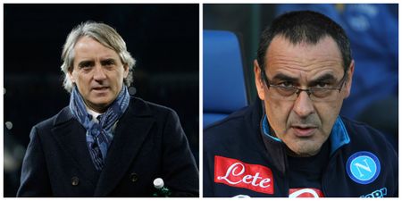 VIDEO: Roberto Mancini reacts to alleged homophobic abuse from Napoli manager