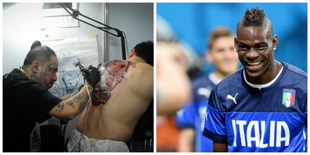 PIC: Even Mario Balotelli thinks this fan’s tattoo is a bit much