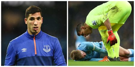 Everton keeper Robles apologises for reaction to De Bruyne injury