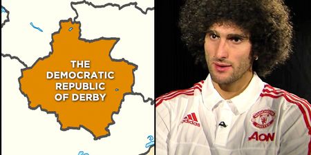 VIDEO: Man United’s Fellaini looking forward to playing the ‘country’ of Derby