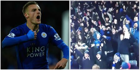 VIDEO: Jamie Vardy’s goal was so good this Leicester fan lost his teeth celebrating