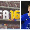 VIDEO: Jamie Vardy celebrates FIFA 16 rating upgrade by smashing old ratings with headbutt