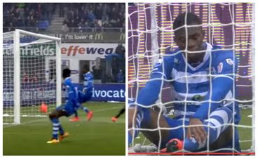VIDEO: Defender somehow fails to score from on the goal line in contender for miss of the season