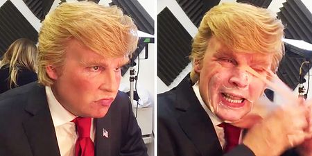 VIDEO: Johnny Depp ripping off his Donald Trump face is just plain weird