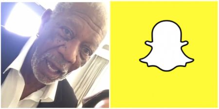 Morgan Freeman’s first ever Snapchat didn’t go too well (Video)