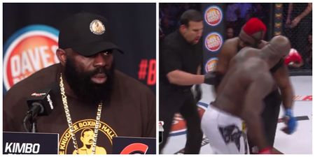 VIDEO: This was Kimbo Slice’s response to his Bellator 149 victory