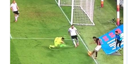 Roma’s Mohamed Salah scores ridiculous goal from impossibly tight angle