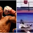 VIDEO: Chris Eubank Jr sparks out young boxer in training with vicious shot