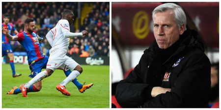VIDEO: Alan Pardew snaps at Geoff Shreeves after Liverpool’s controversial late winner