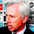 VIDEO: Alan Pardew shows signs of cracking up with bizarre post-match interviews