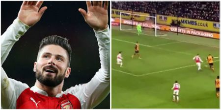 VIDEO: Terrible mistake gifts Olivier Giroud the first goal of the night at Hull