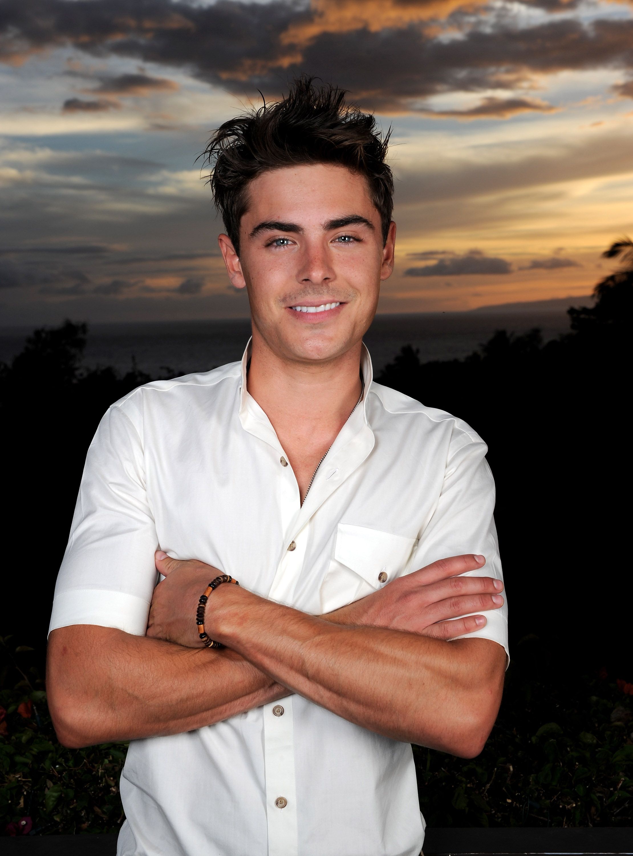 WAILEA, HI - JUNE 16: Actor Zac Efron poses for a portait for the Shining Star Award at the 2010 Maui Film Festival at the Celestial Cinema on June 16, 2010 in Wailea, Hawaii. (Photo by Michael Buckner/Getty Images for Maui Film Festival)