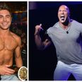 Ripped Zac Efron takes on The Rock in pull up challenge