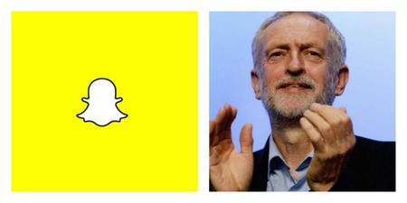 PIC: Jeremy Corbyn’s Snapchat face-swap is really something