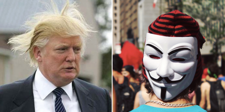 Anonymous declares ‘total war’ revenge campaign on Donald Trump