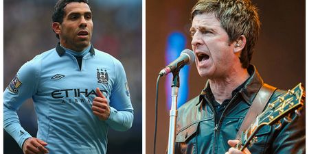 PIC: Noel Gallagher reunites with former Manchester City star Carlos Tevez in Argentina