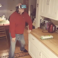 This dad trying virtual reality for the first time is peak dad