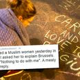 People are slating this guy who bragged about confronting a Muslim woman over Brussels