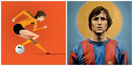 This Johan Cruyff artwork is a glorious tribute to football’s greatest pioneer