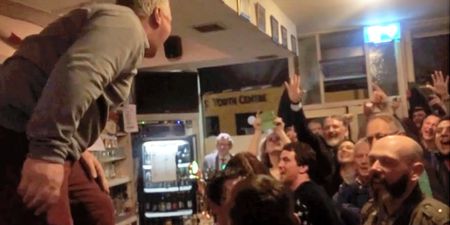 This rousing footage of a whole pub singing Mr Brightside for their late friend has gone viral
