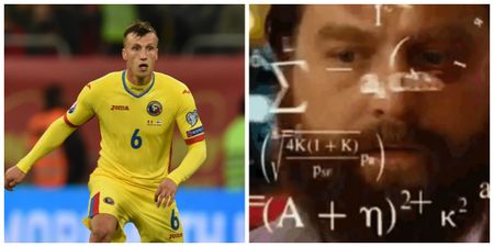 Romania footballers promote numeracy with equations on back of shirts