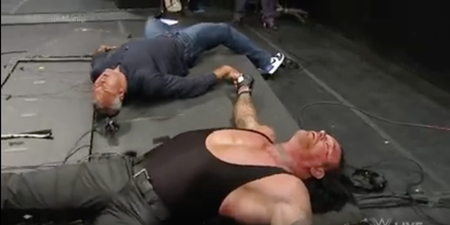 Shane McMahon put Undertaker through a table because Wrestlemania 32 is gonna be ace
