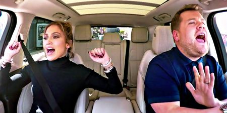 James Corden’s Carpool Karaoke with JLo may be the best one yet…with a sneaky DiCaprio cameo