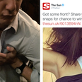 Men have absolutely gone to town after The Sun asked for cleavage pics
