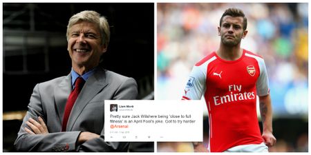 Arsenal announce Jack Wilshere’s return to training… but fans think it’s an April Fools prank