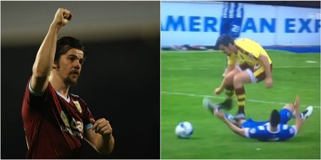 Fans are furious with Joey Barton for this ‘stamp’ on Brighton midfielder