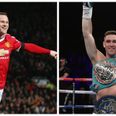 Wayne Rooney congratulates Callum Smith as Liverpool boxer takes just two minutes to win European belt