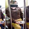 People are getting really upset about this guy doing VR while commuting