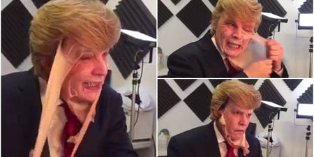 Johnny Depp ripping off his Donald Trump mask is weirdly mesmerising to watch